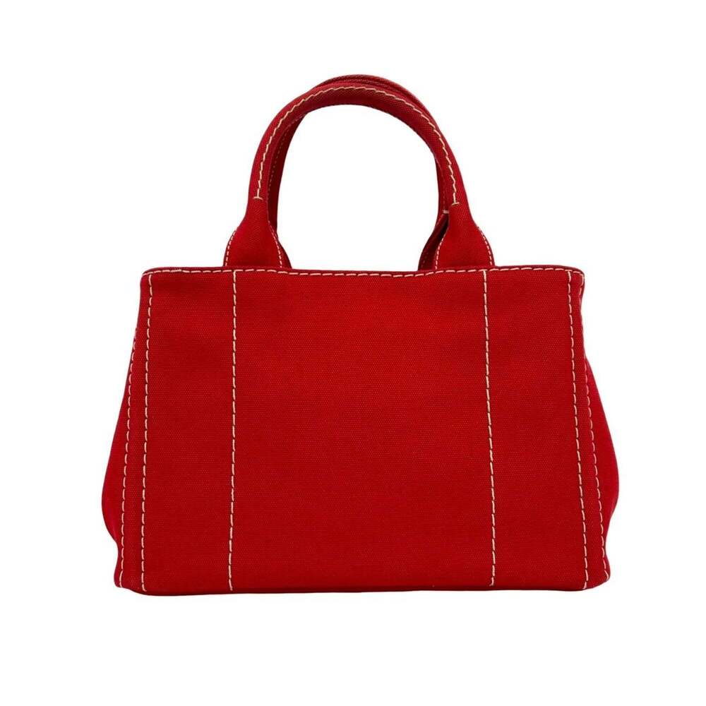 PRADA Red Canvas Shoulder Bag - Picture 3 of 10